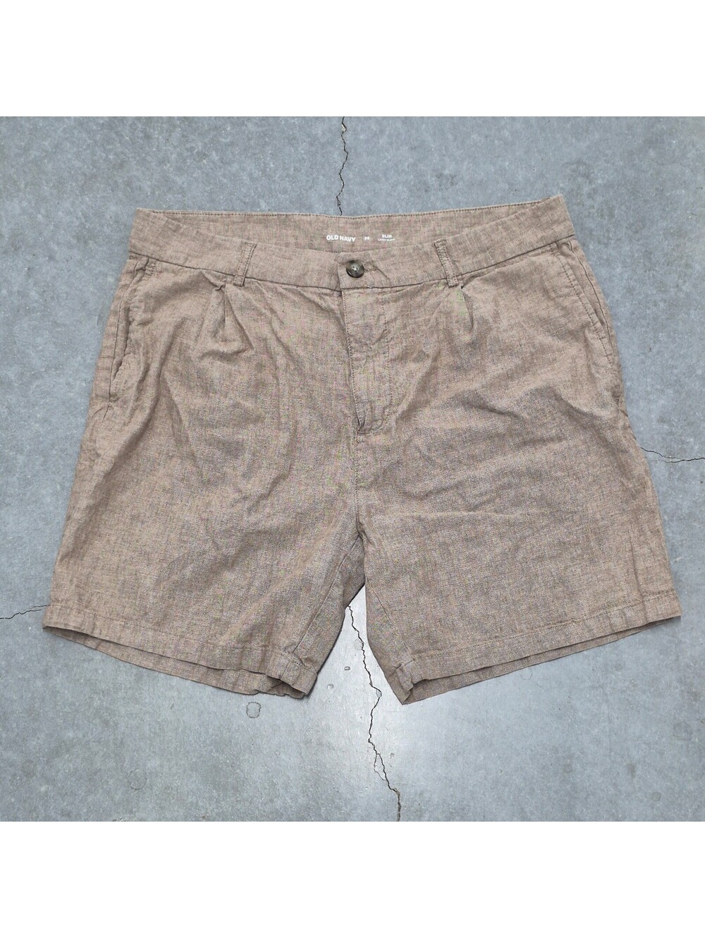 Old Navy Brown Linen Shorts
